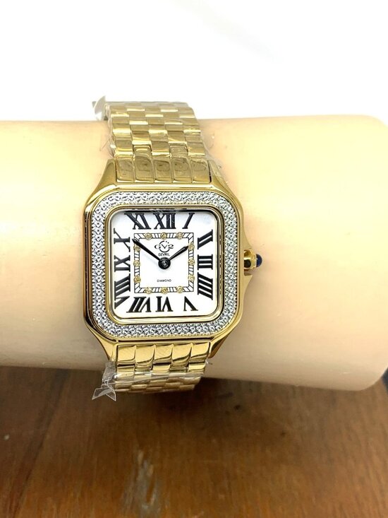 GV2 by Gevril Women\'s Watch 12112 Swiss Quartz Diamond Gold Tone Steel 27.5mm main image 6